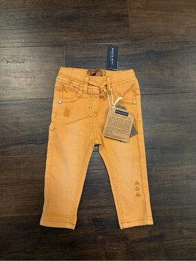 Souris Mini Pants 9 12M NWT Brown Gold Baby Bottoms Cute